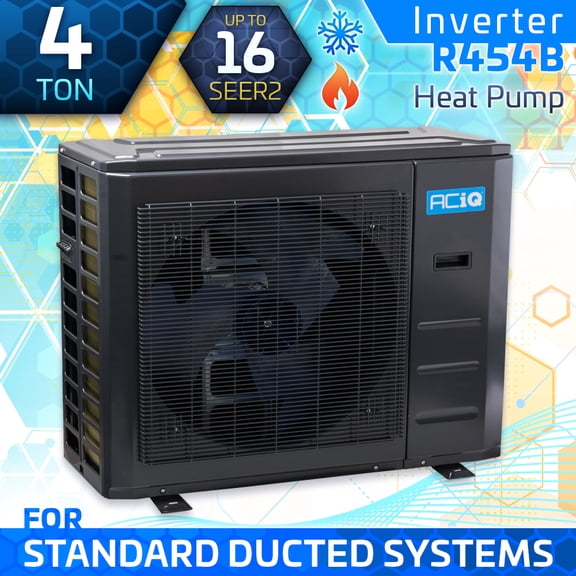 ACiQ 48,000 BTU Standard Inverter Unitary Mini Split AC/Heating Condenser | 4-Ton High Efficiency HVAC Systems | R-454B Refrigerant