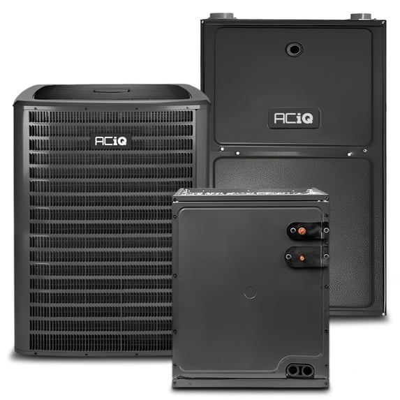 ACiQ 5 Ton 14 SEER2 92% 100000 BTU Natural Gas Furnace & Air Conditioner System - R32, Single Stage, Upflow | Central Split, Evaporator Cased Coil, AC/Heating Unit