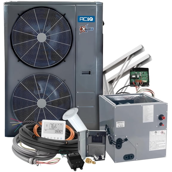 ACiQ 5 Tons 16 SEER2 Central Extreme Heat Pump Split System & 21" Coil with 50ft Install Kit - R454B Two Stage