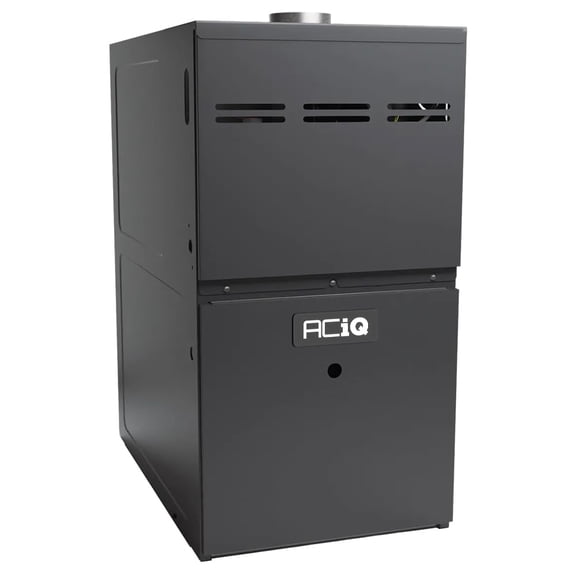 ACiQ 80% 80000 BTU Single Stage Gas Furnace - 17.5" Width Upflow/Horizontal | 1200 CFM, R32, 9-Speed, HVAC Low-NOx Heater