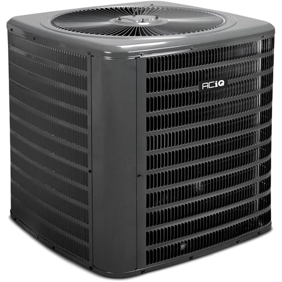 1HVAC Condenser Heat Pump Unit 14.3 SEER2 4-Ton 48,000 BTU | Scroll Single Stage Heat Pump System | Environmentally Conscious R32-Compatible Refrigerant