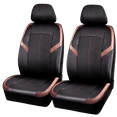 thumbnail image 1 of Auto Drive 2-Piece Copper Faux  Leather Car Seat Covers , Universal Fit, 1 of 4