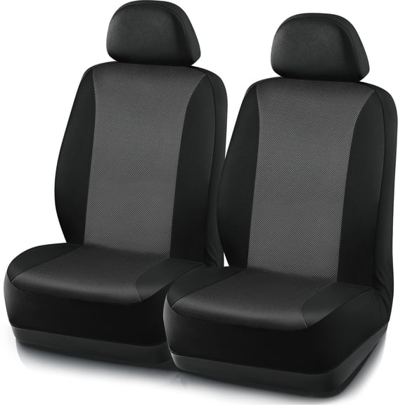 Auto Drive 2Piece Harbo Car Seat Cover Black- Universal Fit,25SC03