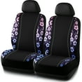 thumbnail image 1 of Auto Drive 2Piece Hibiscus Car Seat Cover Black- Universal Fit,25SC83, 1 of 12