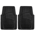 thumbnail image 1 of Auto Drive 2PC RUBBER Floor Mats Diamond Plate GREY- Universal Fit for Cars, Trucks,AD071715B, 1 of 5