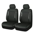 thumbnail image 1 of Auto Drive Black, Faux Leather, Black Leopard, Automotive Seat Covers , 2 Pack, 1 of 3
