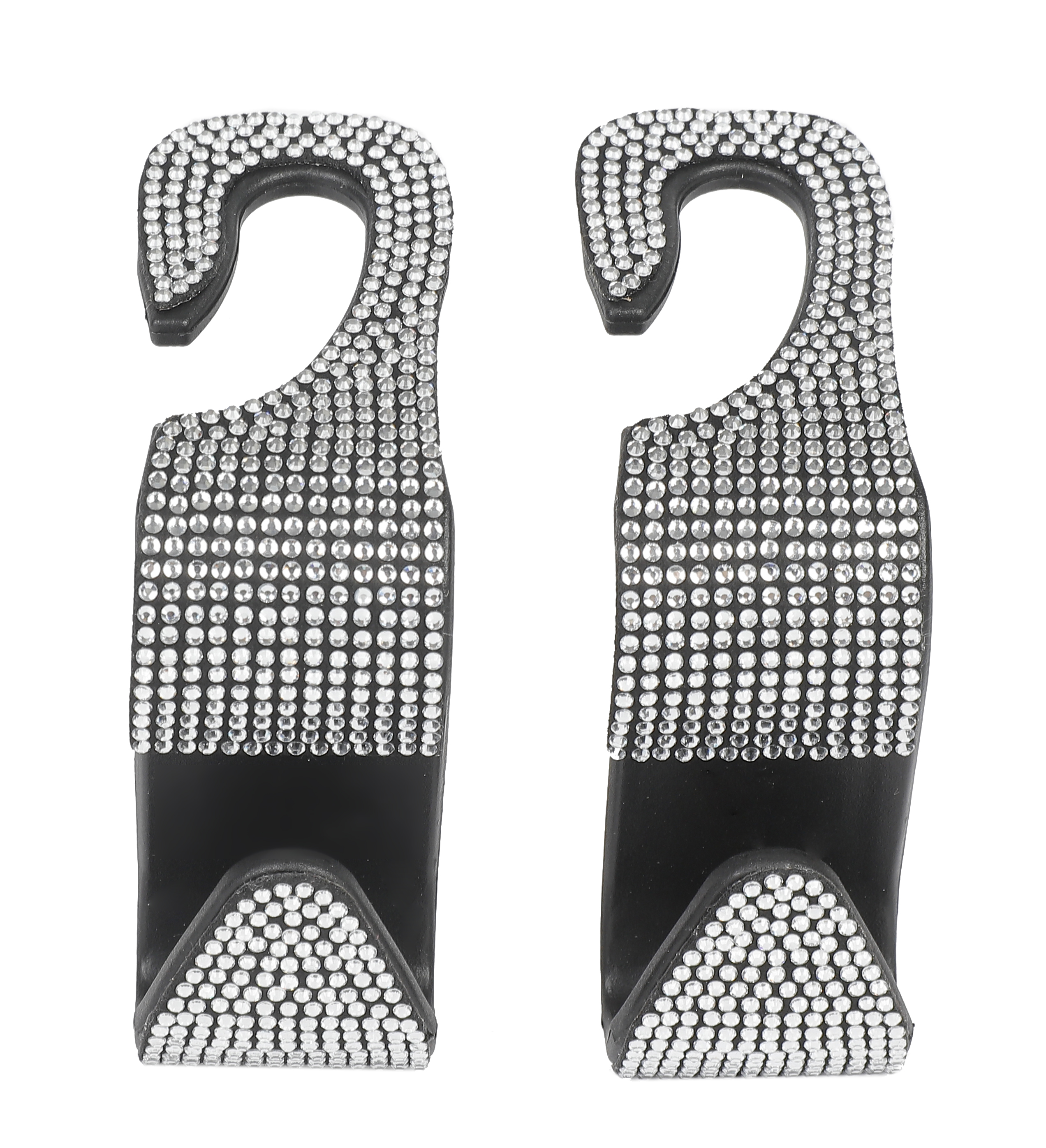 AUCELI Sottobicchieri Auto Con Strisas In Cristallo | Set Da 4 Antiscivolo | Accessori Interni Grigio