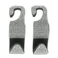 thumbnail image 1 of Auto Drive Rhinestone Headrest Hooks, Silver, 2 Pack, Universal Fit, 1 of 13