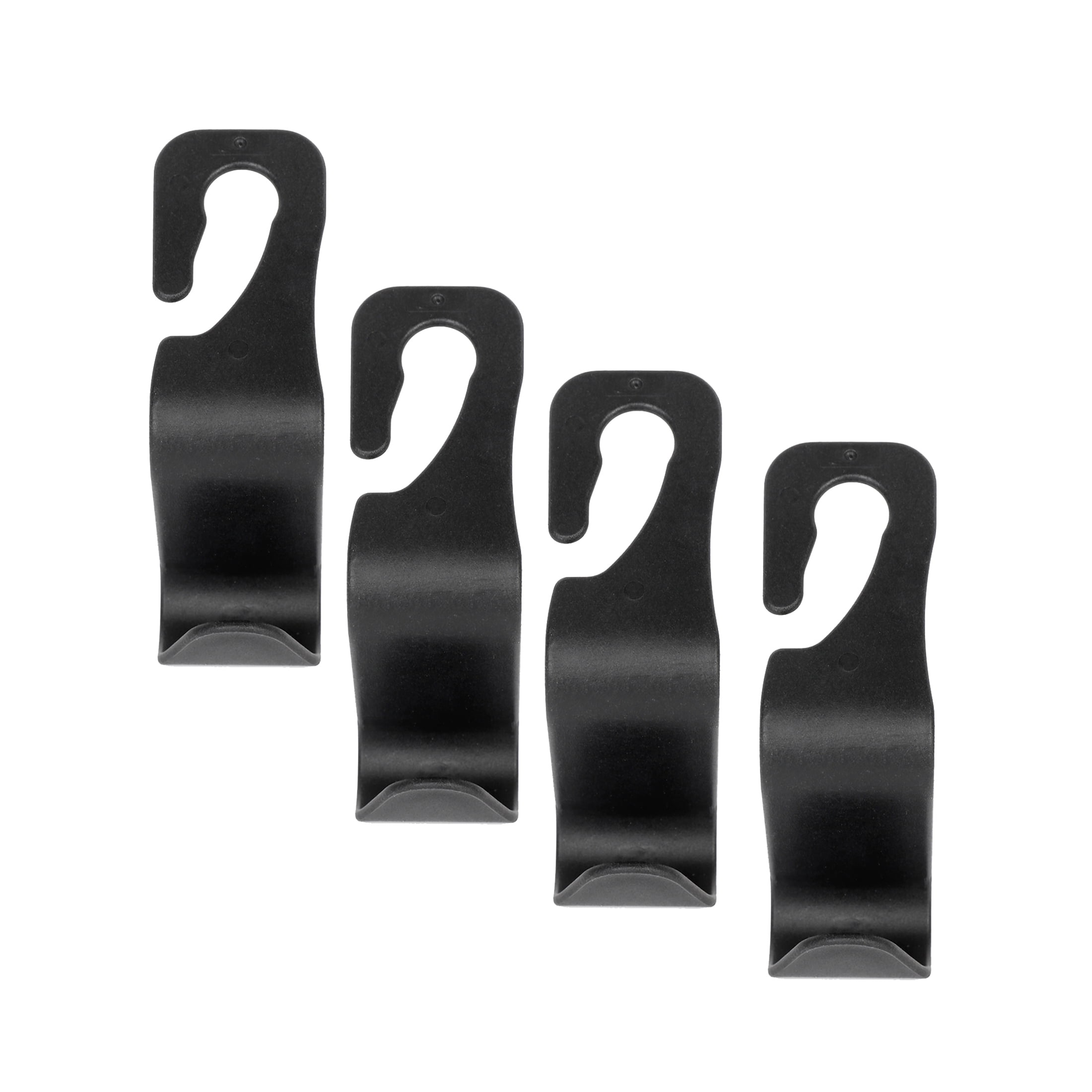 Auto Drive Black Universal Headrest Hooks, 4 pack, for Cars, Trucks, Vans,…