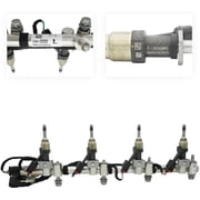 AD Auto Parts Fuel Rail Harness Injectors with Pressure Sensor