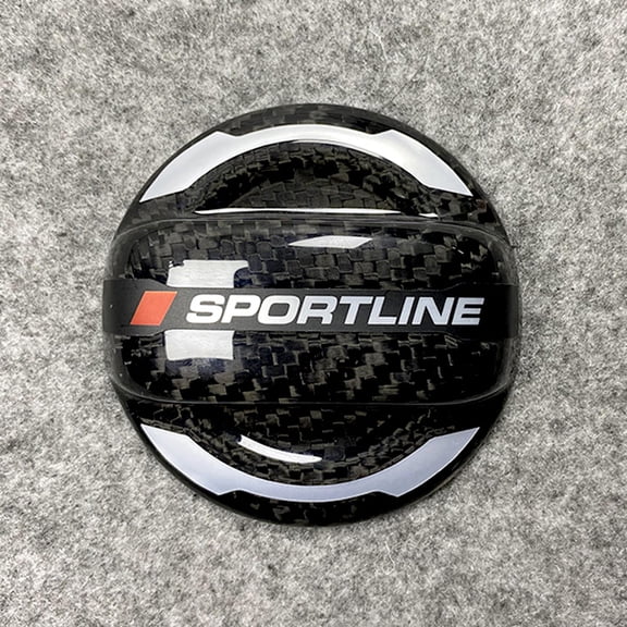 AD Carbon Red-Precious Carbon Fiber Fuel Cap for Porsche Embroidery, For Enenne 911 Macan Boxster Panamera, For VW Beetle Sicrocco Passat CC Tiguan Arteon Touarge