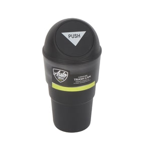 Auto Drive Universal Car, Truck, Van, and SUV Cup Holder Car Trash Can, Black