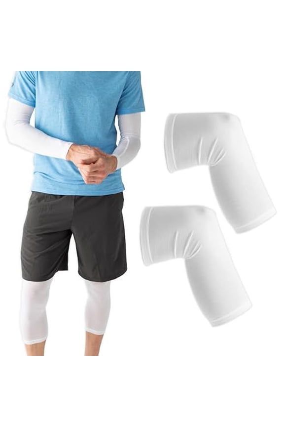 AD Rescuewear Eczema Arm and Leg Sleeves - Nighttime Relief for Adults and Teens (Large)