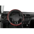 thumbnail image 1 of Auto Drive 1-Piece Leather Sports Car Steering Wheel Cover  Red - Universal Fit, 23SWC230, 1 of 5