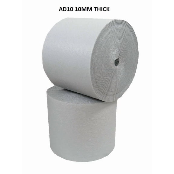 AD10 10MM Reflective WHITE FOAM CORE Insulation Roll Radiant Barrier 48"X24" R12
