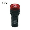 AD1622SM sound light alarm AC/DC12V 24V 220V flash buzzer red 22MM