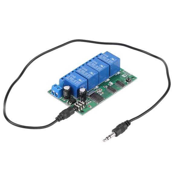 AD22B04 12V 4-Channel DTMF Tone Signal Decoder Relay Board for Home Automation and PLC Remote Control, High Sensitivity Telephone Signal Switching Module
