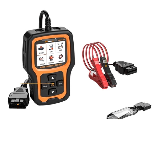 AD410 PRO Code Reader + Battery Test Check Engine With Full OBD2 Function Car Diagnostic Tools