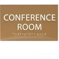 thumbnail image 1 of ADA CENTRAL SIGNS - 6" X4" Conference Room Sign - ADA Compliant Tactile Graphics Grade 2 Braille Text Privacy Sign | Wall Mount Plastic Meeting Signs For Schools, Hospitals, Offices, and Apartments, 1 of 7