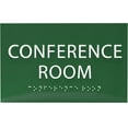 thumbnail image 1 of ADA CENTRAL SIGNS - 6" X4" Conference Room Sign - ADA Compliant Tactile Graphics Grade 2 Braille Text Privacy Sign | Wall Mount Plastic Meeting Signs For Schools, Hospitals, Offices, and Apartments, 1 of 7