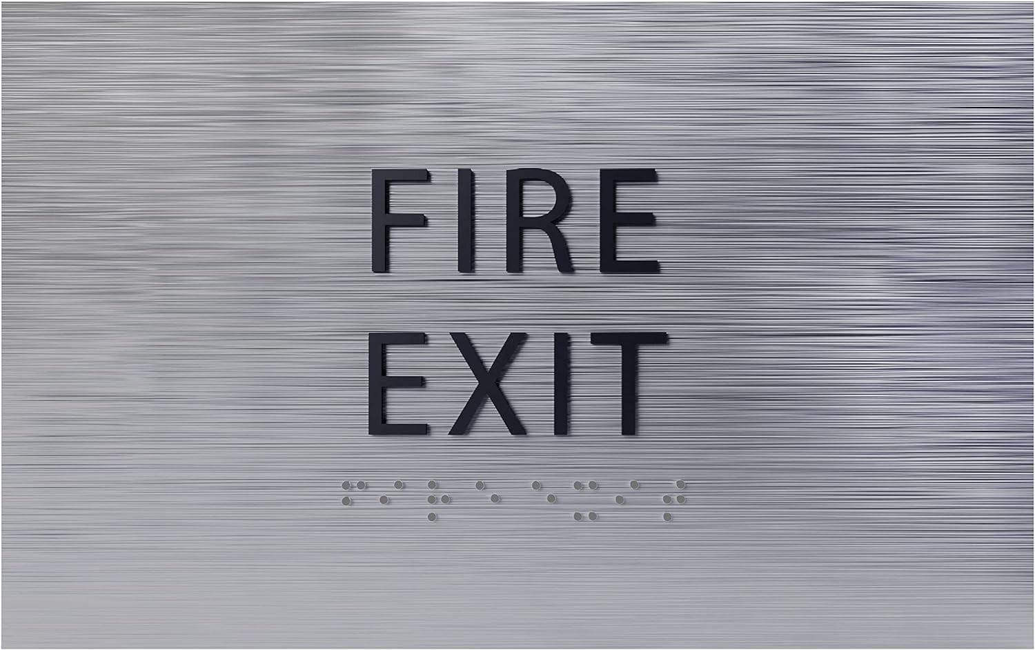 ADA CENTRAL SIGNS 6" X4" Fire Exit Sign ADA Compliant Tactile