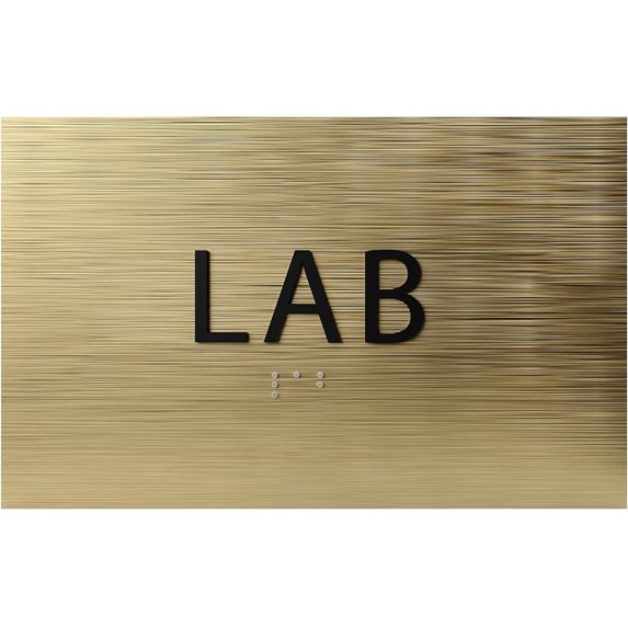 Vald Lab Sign ADA CENTRAL SIGNS - 6