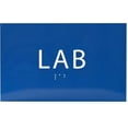 thumbnail image 1 of ADA CENTRAL SIGNS - 6" X4" Lab Sign - ADA Compliant Tactile Graphics Grade 2 Braille Text Safety Signs| Hazardous Laboratory Caution Wall Signs for Schools, Offices, Hospital, Clinics, & Businesses, 1 of 7