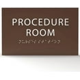thumbnail image 1 of ADA CENTRAL SIGNS - 6" X4" Procedure Room Sign - Tactile Graphics Grade 2 Braille Text Emergency Sign| ADA Compliant Wall Mount Acrylic Medical Procedure Sign for Hospital, Medical Space, and Clinics, 1 of 7