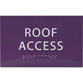 thumbnail image 1 of ADA CENTRAL SIGNS - 6" X4" Roof Access Sign - ADA Compliant Tactile Graphics Grade 2 Braille Text | Wall Mount Plastic Signs for Shopping Malls, Offices, Hotels, Schools, Apartments & Restaurants, 1 of 7