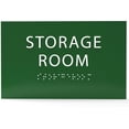 thumbnail image 1 of ADA CENTRAL SIGNS - 6" X4" Storage Room Sign - Tactile Graphics Grade 2 Braille Text | ADA Compliant Modern Utility Wall Mount Plastic Signs For Schools, Offices, Businesses, Apartments & Restaurants, 1 of 8