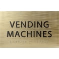 thumbnail image 1 of ADA CENTRAL SIGNS - 6" X4" Vending Machines Sign - Tactile Graphics Grade 2 Braille Text | ADA compliant Wall Mount Plastic Signs For Schools, Offices, Businesses, Apartments & Restaurants, 1 of 7