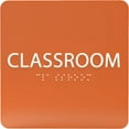 thumbnail image 1 of ADA CENTRAL SIGNS - 6" X6" Classroom Sign - ADA Compliant Tactile Graphics Grade 2 Braille Text Acrylic Wall Signs - Modern Utility Class Room Name Sign for School, college, University, Training Areas, 1 of 7
