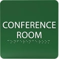 thumbnail image 1 of ADA CENTRAL SIGNS - 6" X6" Conference Room Sign- ADA Compliant Tactile Graphics Grade 2 Braille Text Acrylic Wall Signs - Authorized Personnel Only, Meeting Privacy Door Sign for Schools, and Offices, 1 of 7