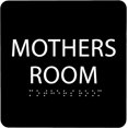 thumbnail image 1 of ADA CENTRAL SIGNS - 6" X6" Mothers Room Sign - ADA Compliant Tactile Graphics Grade 2 Braille Text Acrylic Wall Signs - Lactation Nursing Room Door Signs for Hospitals, Offices, Clinics & Apartments, 1 of 7