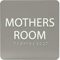 thumbnail image 1 of ADA CENTRAL SIGNS - 6" X6" Mothers Room Sign - ADA Compliant Tactile Graphics Grade 2 Braille Text Acrylic Wall Signs - Lactation Nursing Room Door Signs for Hospitals, Offices, Clinics & Apartments, 1 of 7