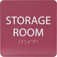 thumbnail image 1 of ADA CENTRAL SIGNS - 6" X6" Storage Room Sign- ADA Compliant Tactile Graphics Grade 2 Braille Text Acrylic Wall Signs - Inventory Stock Management Door sign for Offices, Businesses, and Restaurants, 1 of 7