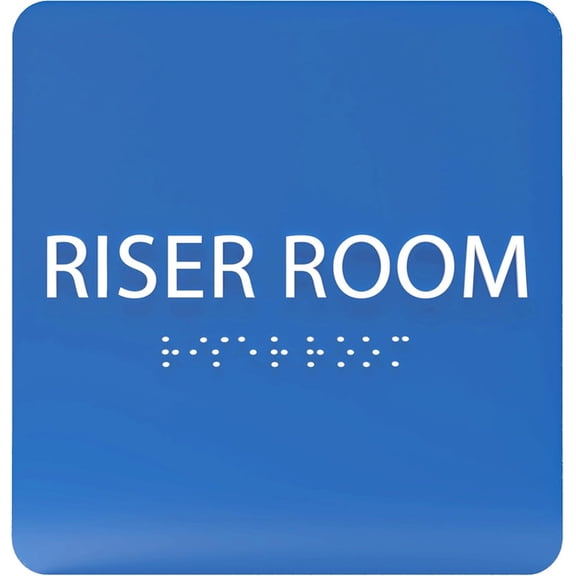 ADA CENTRAL SIGNS - 6" X6" Trash Room Sign - ADA Compliant Tactile Graphics Grade 2 Braille Text Acrylic Wall Signs - Recycling Waste Garbage Bins, Hazardous Waste, Disposal Safety Room Door Sign