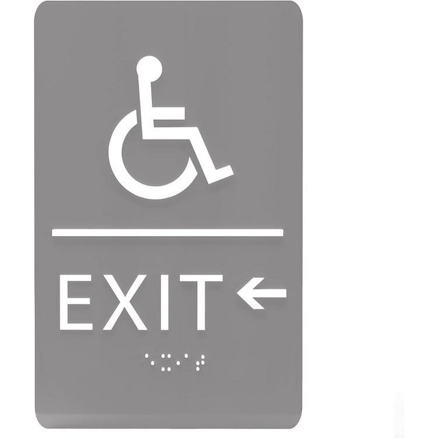 Asl Exit Sign ADA CENTRAL SIGNS - 6