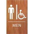 thumbnail image 1 of ADA CENTRAL SIGNS - 6"X9" Mens Accessible Restroom Sign - ADA Compliant Tactile Graphics Grade 2 Braille Text Acrylic Wall Signs - Bathroom Door Placard Double Sided Tape Wheelchair Handicap Sign, 1 of 7