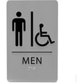 thumbnail image 1 of ADA CENTRAL SIGNS - 6"X9" Womens Accessible Restroom Sign - ADA Compliant Tactile Graphics Grade 2 Braille Text Wall Signs - Bathroom Door Placard Double Sided Tape Wheelchair Handicap Rest Room Sign, 1 of 7