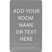 ADA CENTRAL SIGNS - 6" x 9" Custom ADA Plaque Sign - ADA Compliant Tactile Graphics Grade 2 Braille Text | Personalized Wall Mount Plastic Sign For School, Office, Businesses, Apartment and Restaurant