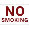 thumbnail image 1 of ADA CENTRAL SIGNS - No Smoking Sign - ADA Compliant Digitally Printed Text Wall Sign - Smoke-Free Area Indoor Outdoor Signs for Offices, Businesses, Restaurants, Hotels - Red on White Plastic 5” x 7”, 1 of 7