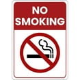thumbnail image 1 of ADA CENTRAL SIGNS - No Smoking Sign with Red Banner - ADA Compliant Digitally Printed Text Wall Sign - Smoke-Free Area, No Smoking Allowed Signs for Office, Business, Restaurant - Vinyl 7” x 5”, 1 of 7