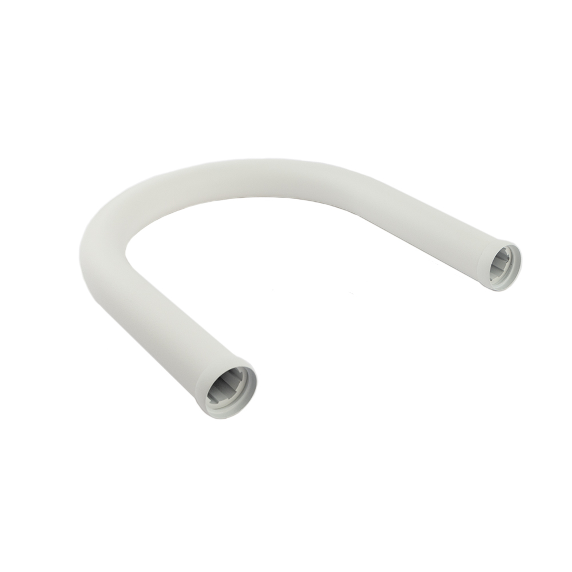 Secondary Handrail 180Degree Return Loop, Textured White