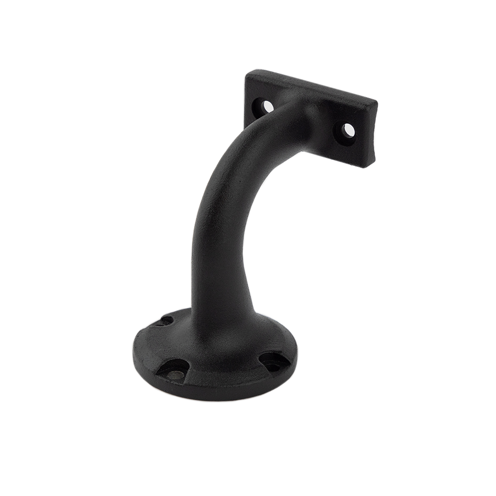 Secondary Handrail 3 in. Offset Bracket, Textured Black