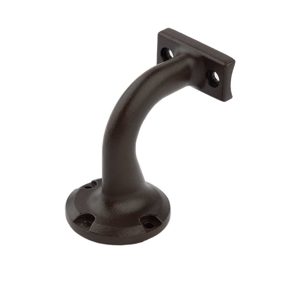 Secondary Handrail 3 in. Offset Bracket, Weathered Brown