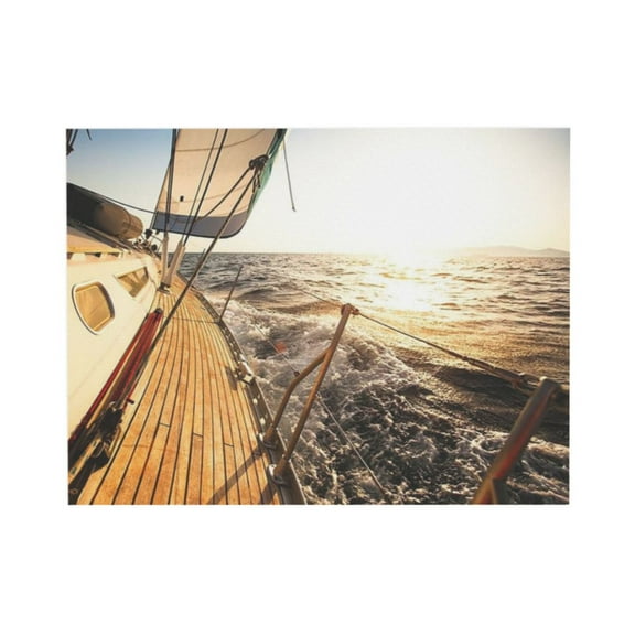 ADALE Abstract Beach Path Artwork Picture: Coastal Painting Ocean Canvas Wall Art for Living Room Unframed 20x16 Inch