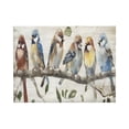 thumbnail image 1 of ADALE Abstract Birds Canvas Wall Art: Colorful Birds on Wire Picture Sparrow Painting Artwork for Living Room Unframed 20x24 Inch, 1 of 6
