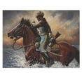 thumbnail image 1 of ADALE African American Buffalo Soldier Posters and Wall Art Picture Decor Canvas Prints Unframed 24x16 Inch, 1 of 6