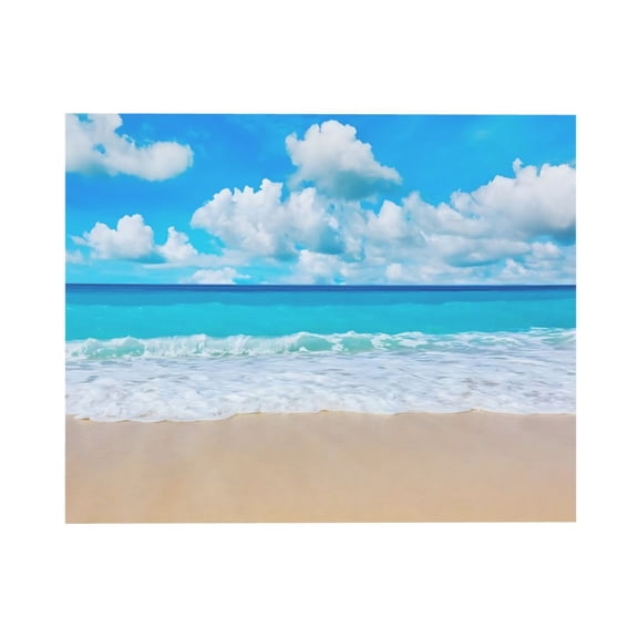 ADALE Beach Sand Sea & Sky Canvas Wall Art Picture Print Unframe 10x8 Inch